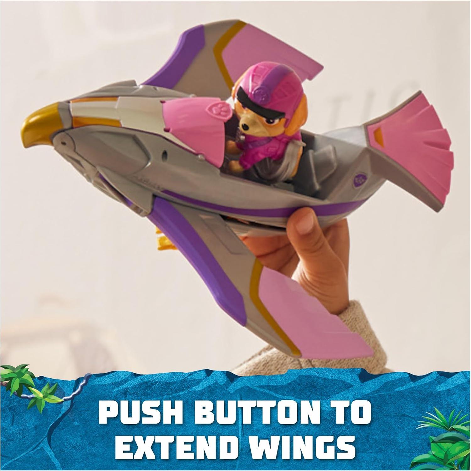 Vehículo de Halcón Skye Paw Patrol Jungle Pups 19x8.9 cm