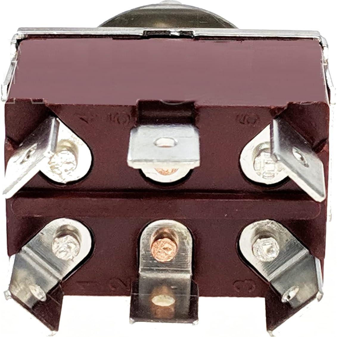 Interruptor de Palanca IndusTec DPDT 20A 12V 3 Posiciones