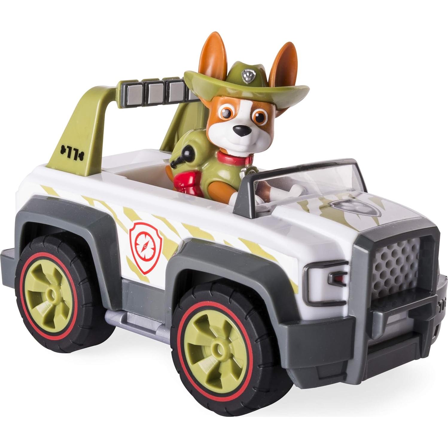 Paw Patrol Tracker Cruiser Selva Vehículo y Figura