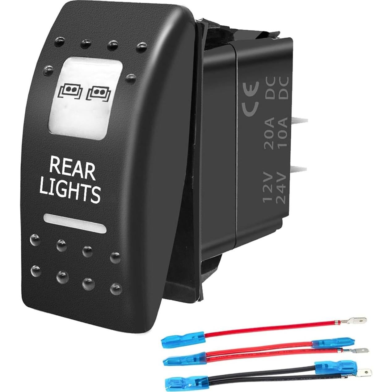 Interruptor de Palanca SPST 5 Pin Retroiluminado Verde Purishion