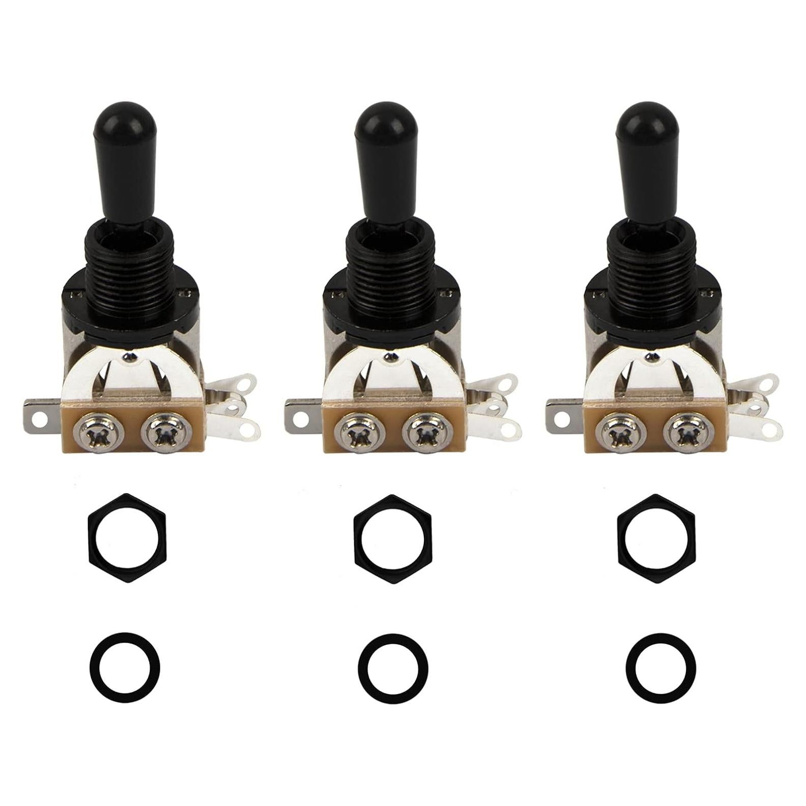 Interruptor de Palanca 3 Vías Yootones para Guitarra Eléctrica SG Les Paul Negro