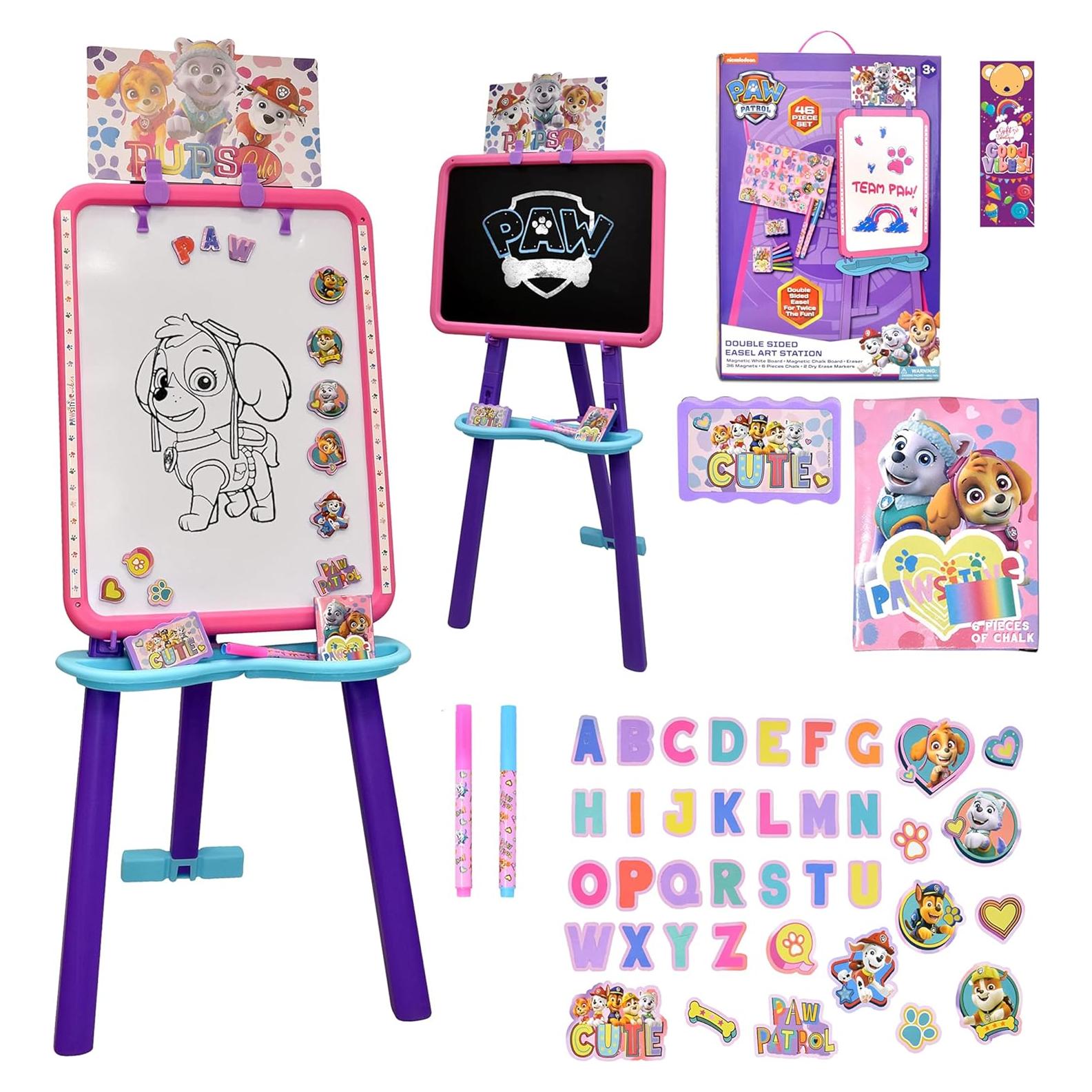 Caballete de Arte Paw Patrol para Niños con Pizarra Magnética