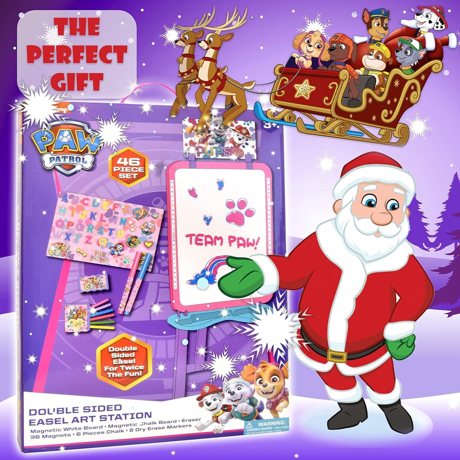 Caballete de Arte Paw Patrol para Niños con Pizarra Magnética