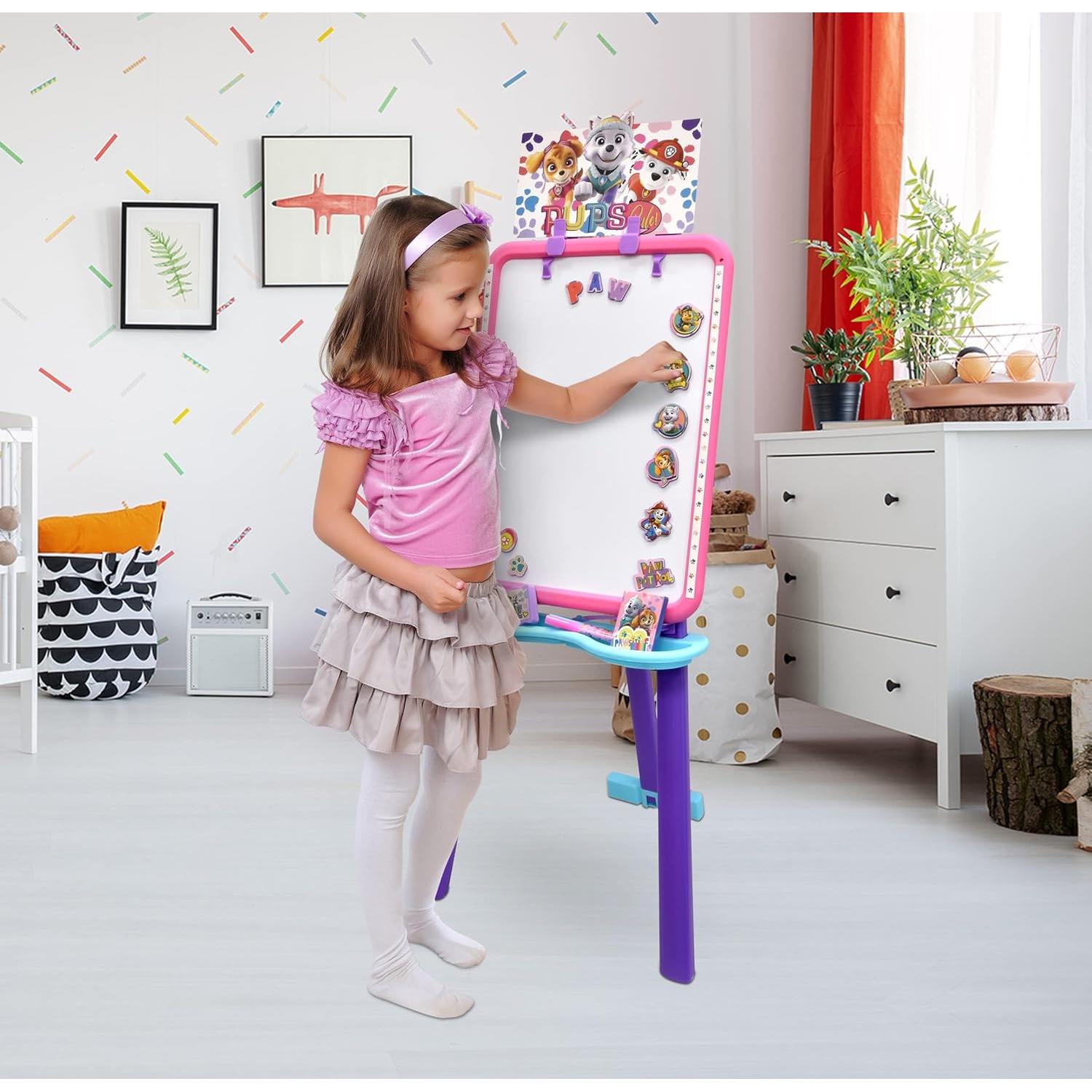 Caballete de Arte Paw Patrol para Niños con Pizarra Magnética