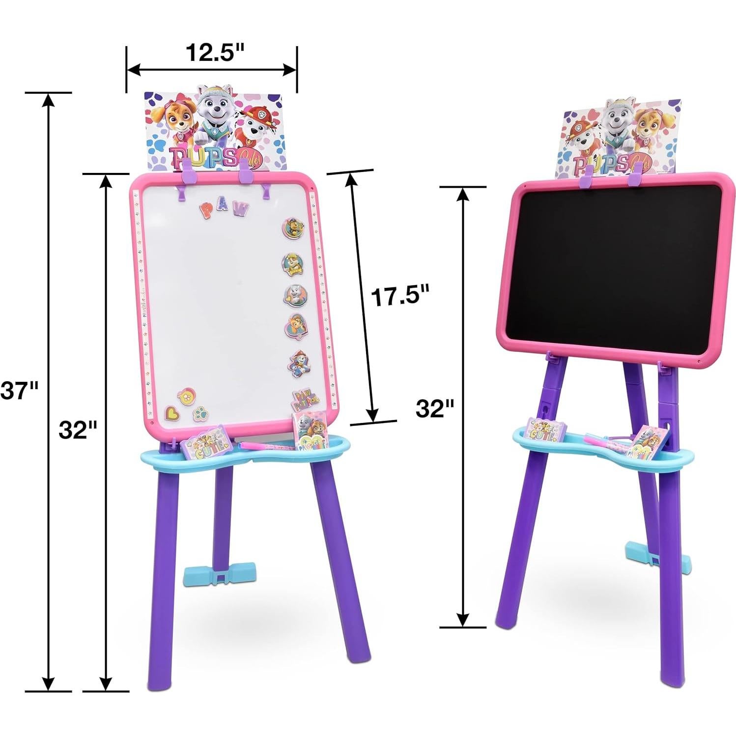Caballete de Arte Paw Patrol para Niños con Pizarra Magnética