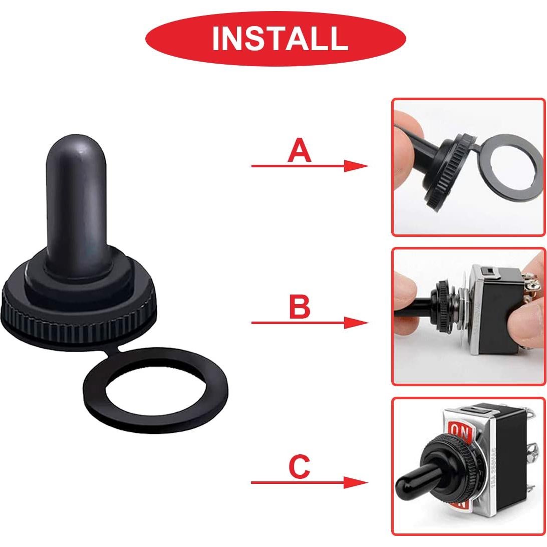 15 Cubiertas de Botas de Goma Impermeables 12mm MKBKLLJY