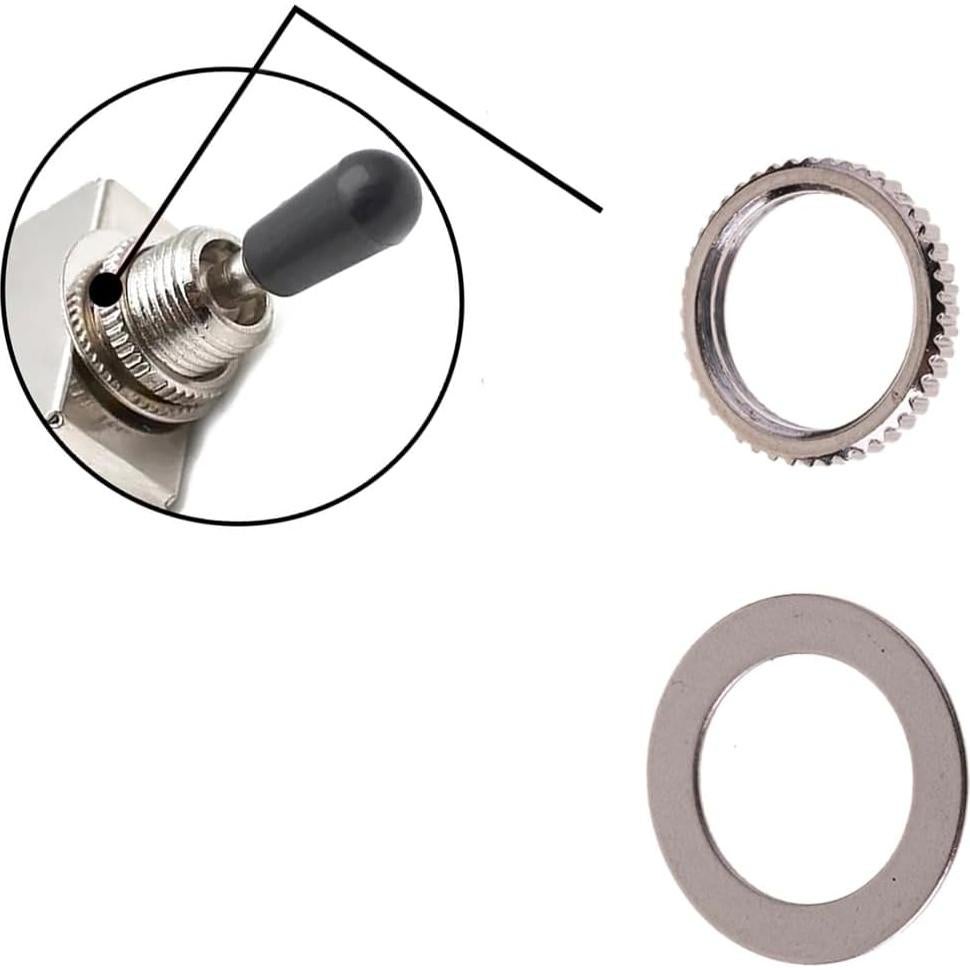 Juego de Tuerca y Arandela M12 para Interruptor de Guitarra