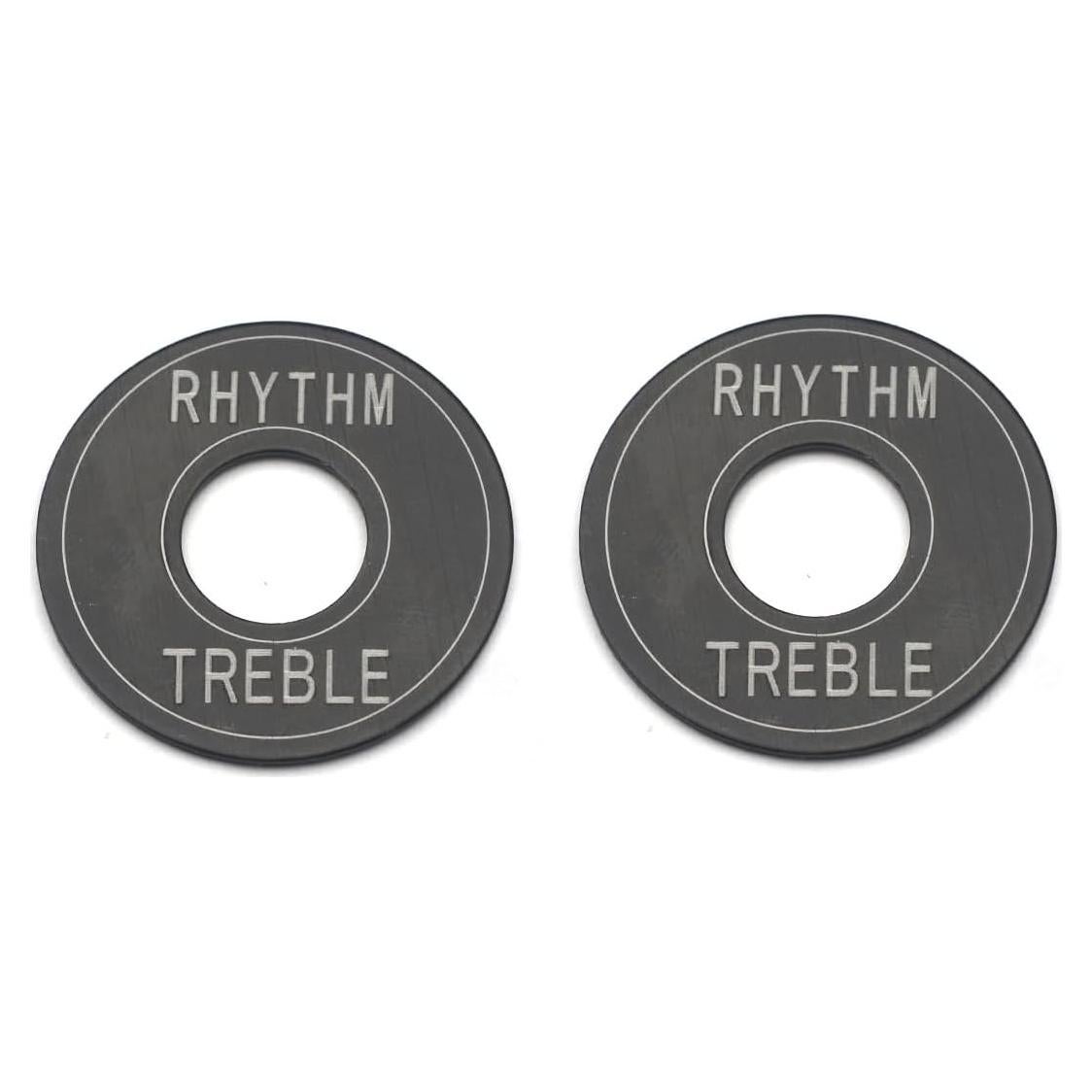 Anillo Interruptor Guitarra Eléctrica ROZILO 2 Pcs Aluminio Negro