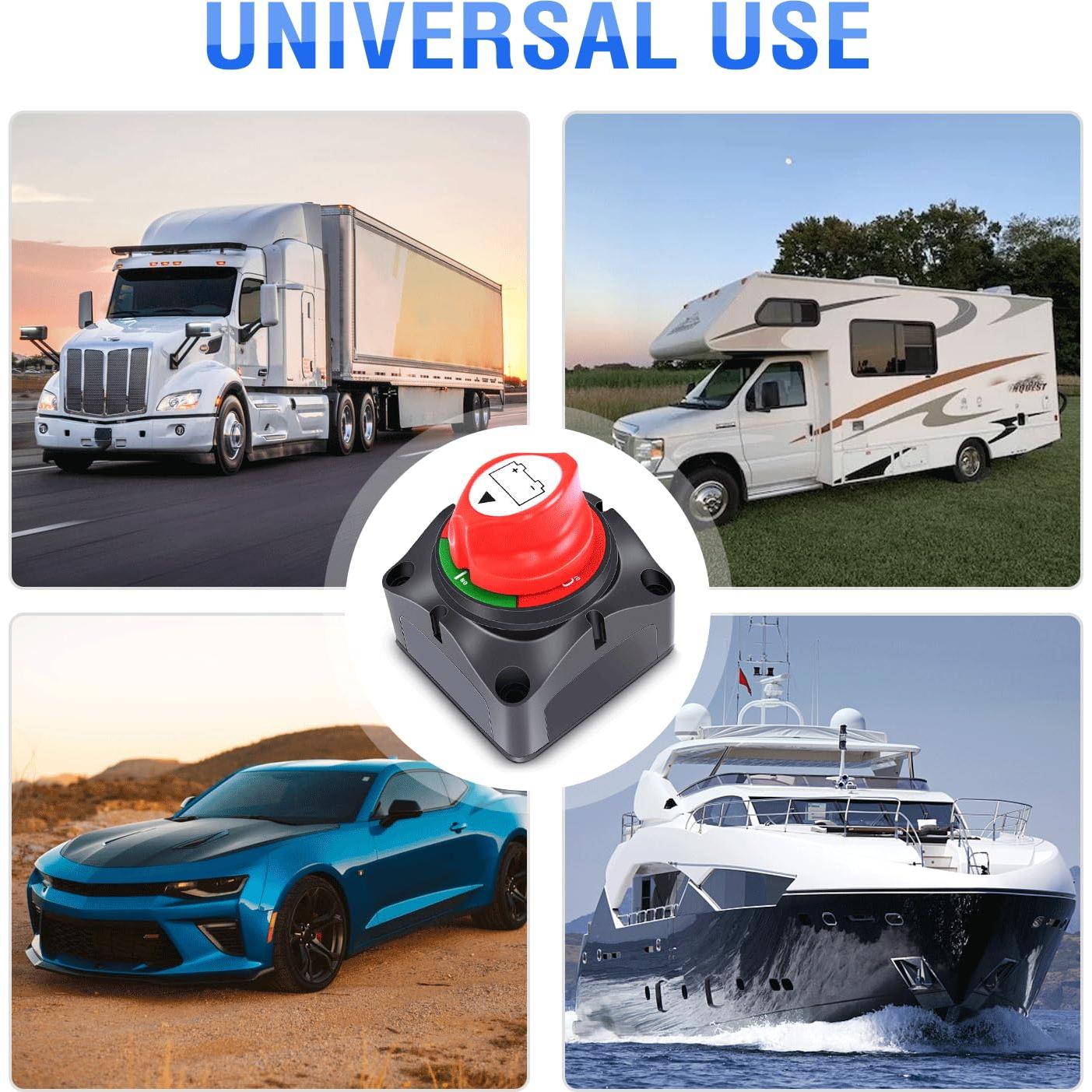 Interruptor de Batería Nilight 90015A 12-48V On/Off Impermeable