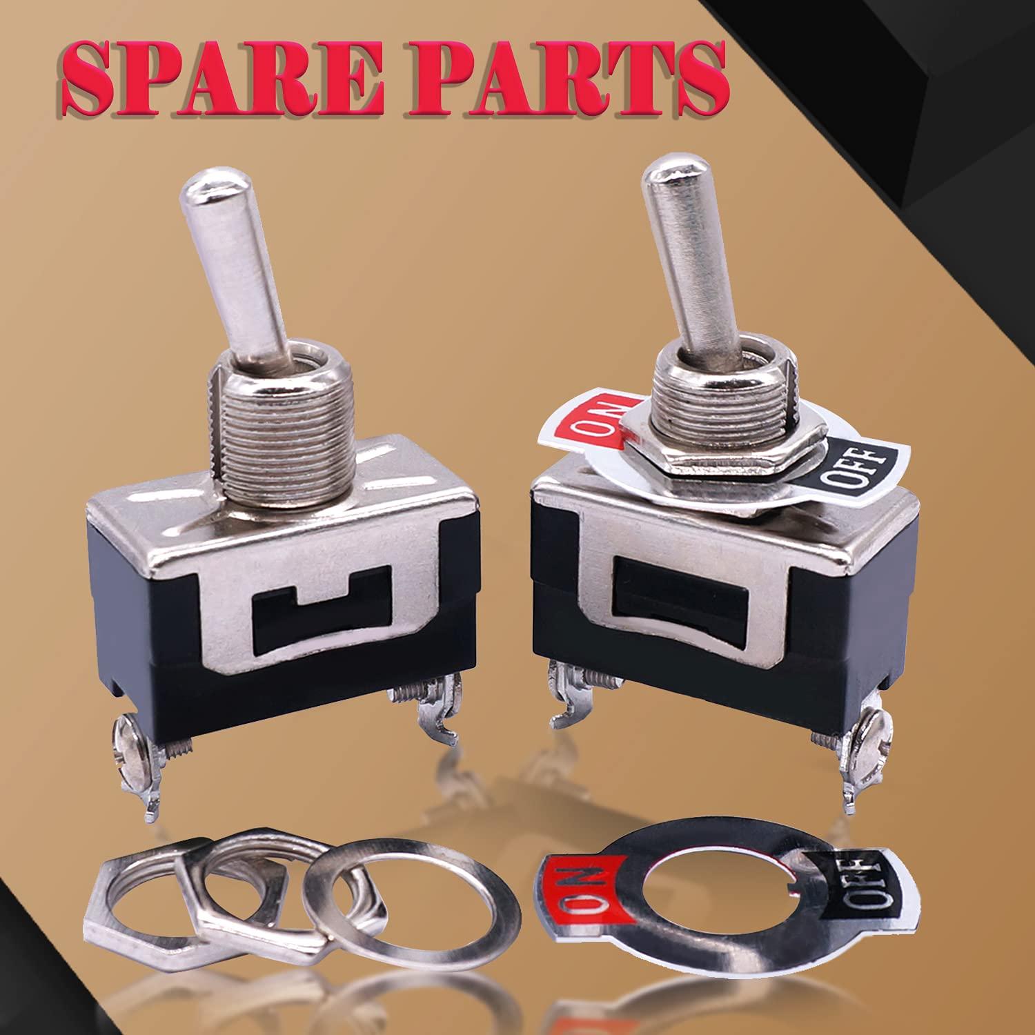 Interruptor de Palanca Twidec ON/OFF 2 Pines 16A 250V con Tapa Impermeable