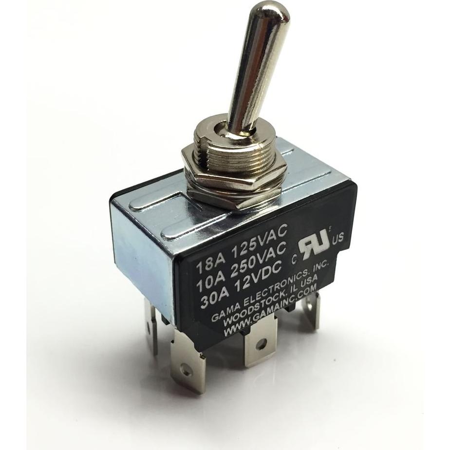 Interruptor DPDT 30A GAMA Electronics 12VDC 125VAC