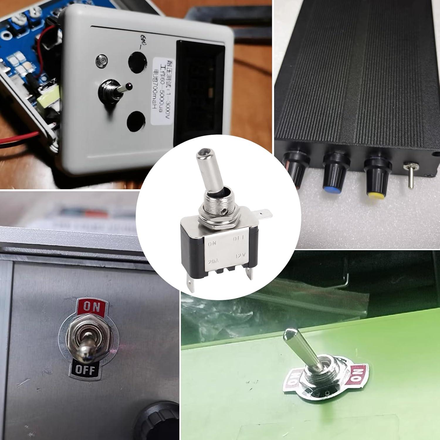 Interruptor de Palanca BDKG4 12V/24V Azul Impermeable 2 Pcs