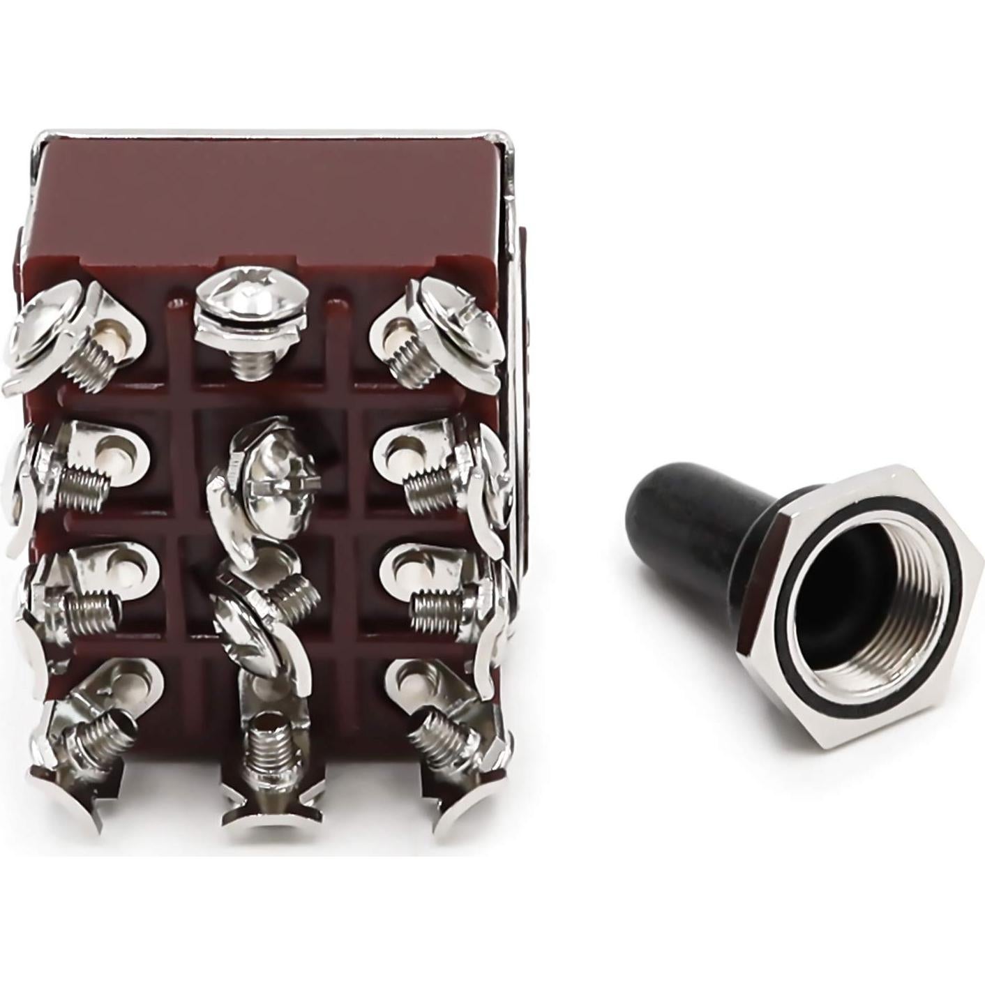 Interruptor de Palanca mxuteuk 4PDT 12 Terminales ON/ON 15A 250V