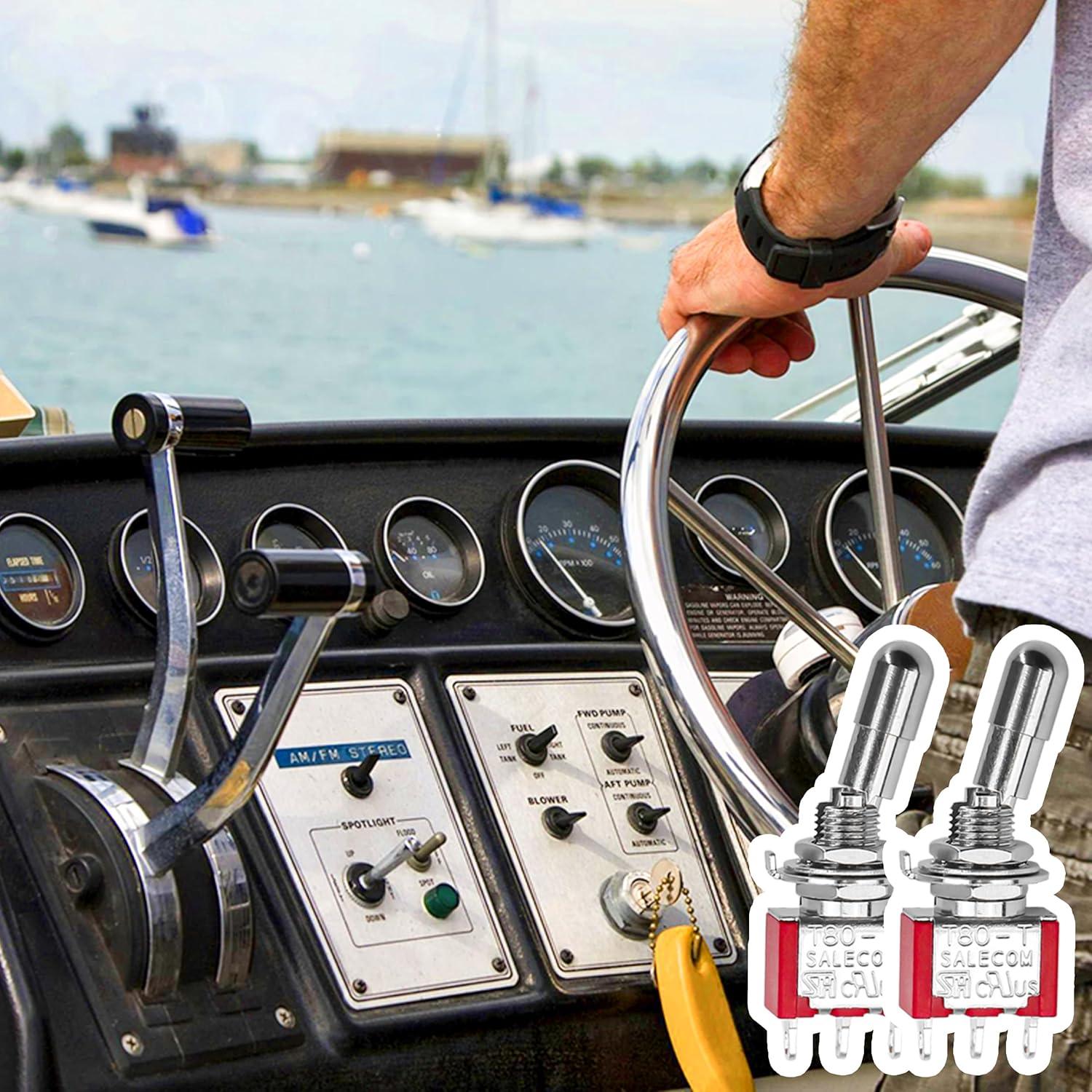 Interruptor de Palanca Mini SPDT 2 Pcs 5A 125V Badong