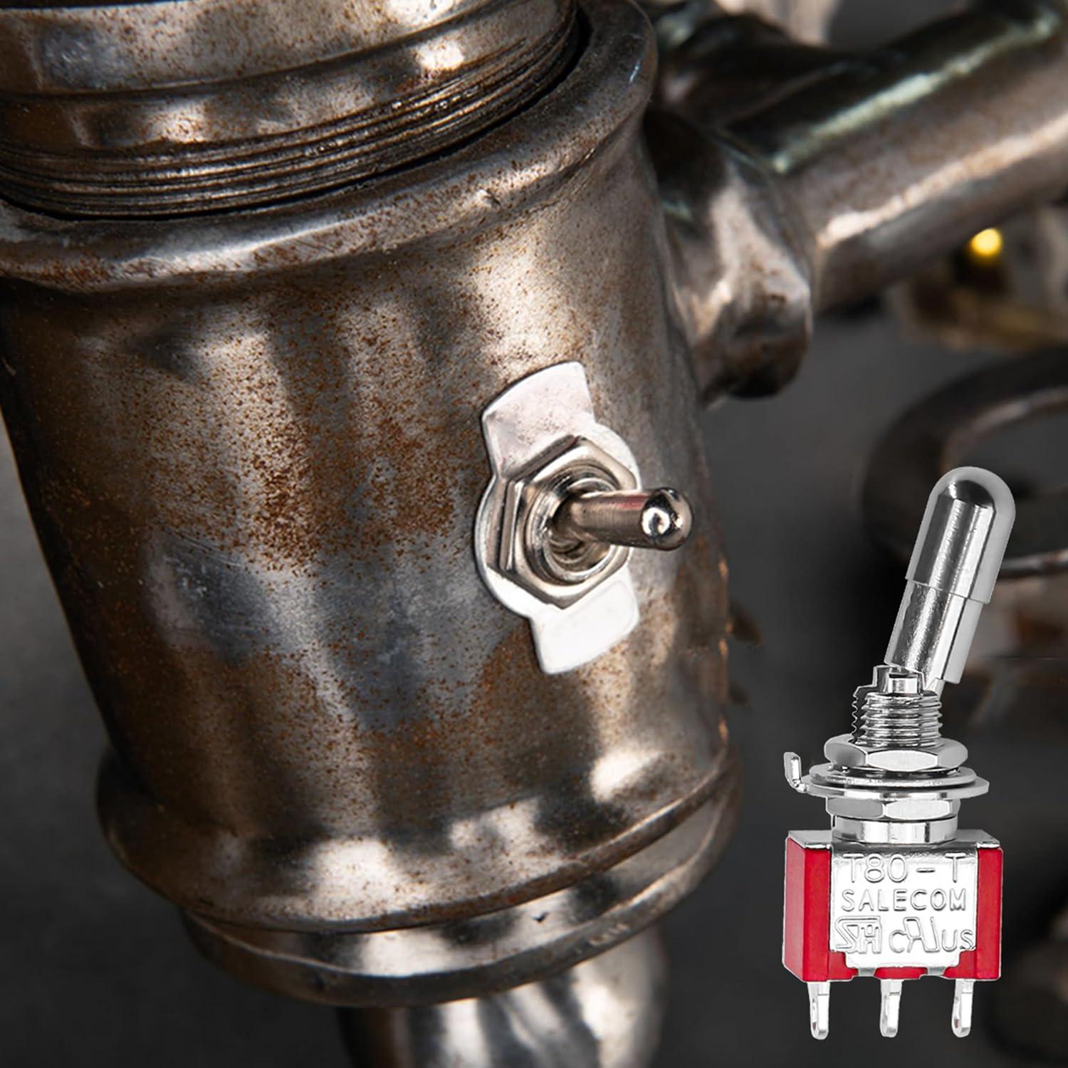 Interruptor de Palanca Mini SPDT 2 Pcs 5A 125V Badong