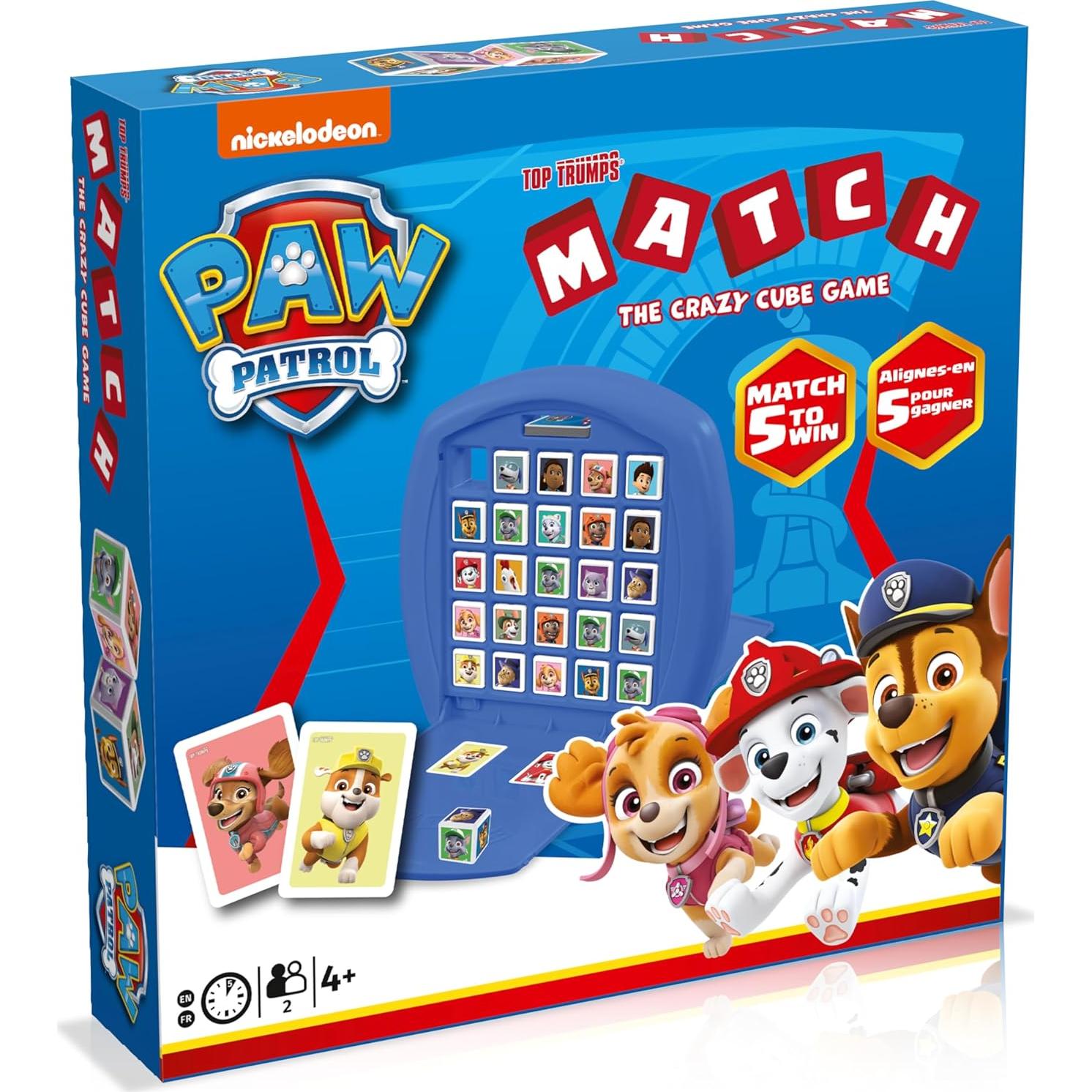 Juego de Mesa Top Trumps Match Patrulla Canina - 2 Jugadores
