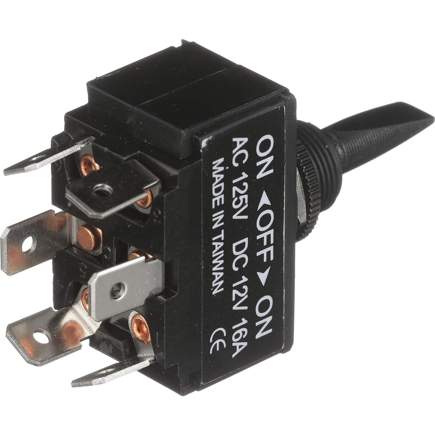 Interruptor de Palanca 3 Posiciones Seachoice 24V Negro