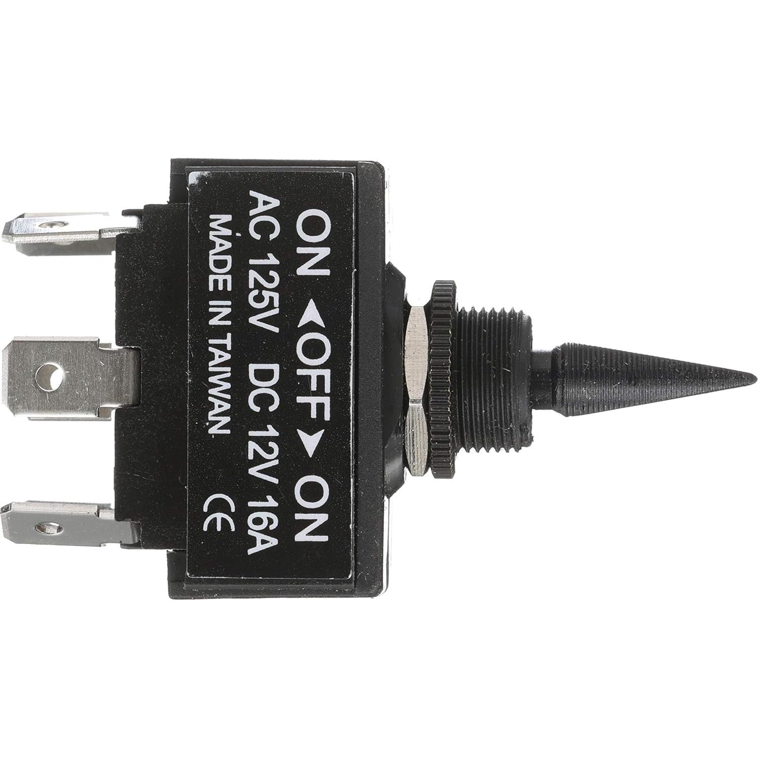 Interruptor de Palanca 3 Posiciones Seachoice 24V Negro