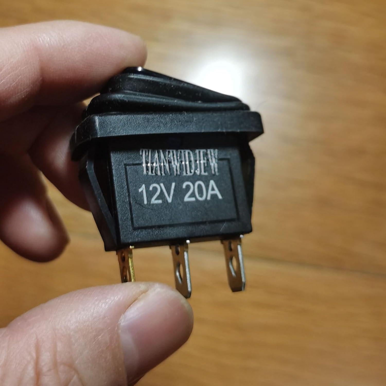 Interruptor Rocker Impermeable 12V 5 PCS KCD3 con Luz LED Azul