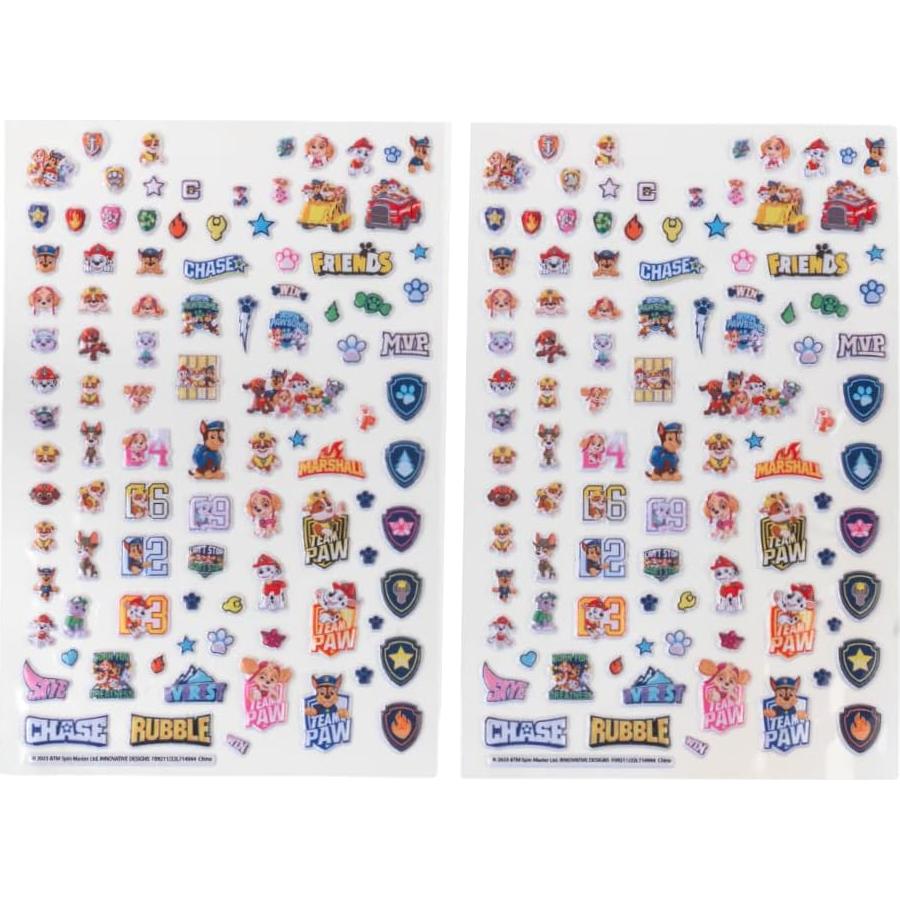 Pegatinas Paw Patrol Nickelodeon 14 Hojas + 1200 Stickers
