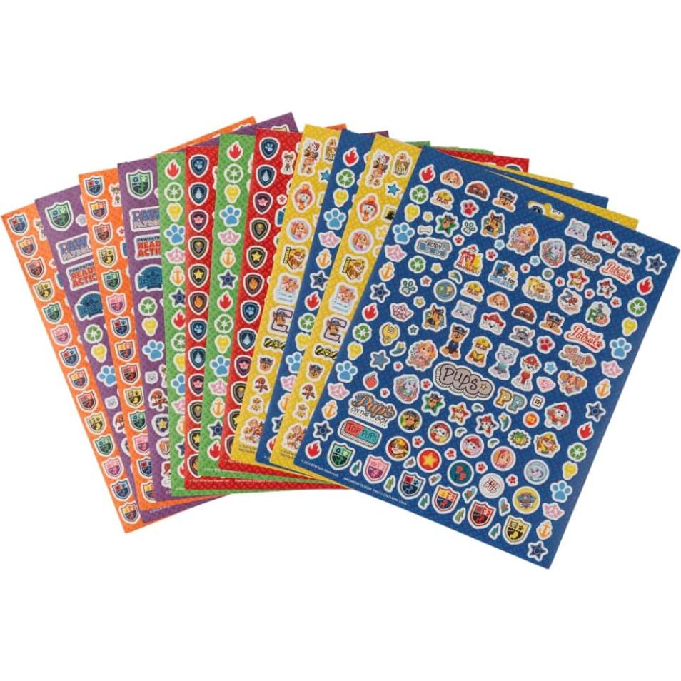 Pegatinas Paw Patrol Nickelodeon 14 Hojas + 1200 Stickers