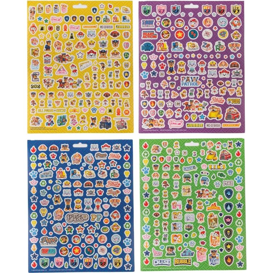 Pegatinas Paw Patrol Nickelodeon 14 Hojas + 1200 Stickers