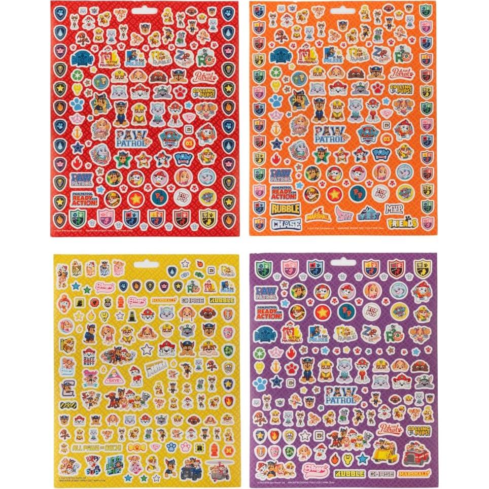 Pegatinas Paw Patrol Nickelodeon 14 Hojas + 1200 Stickers