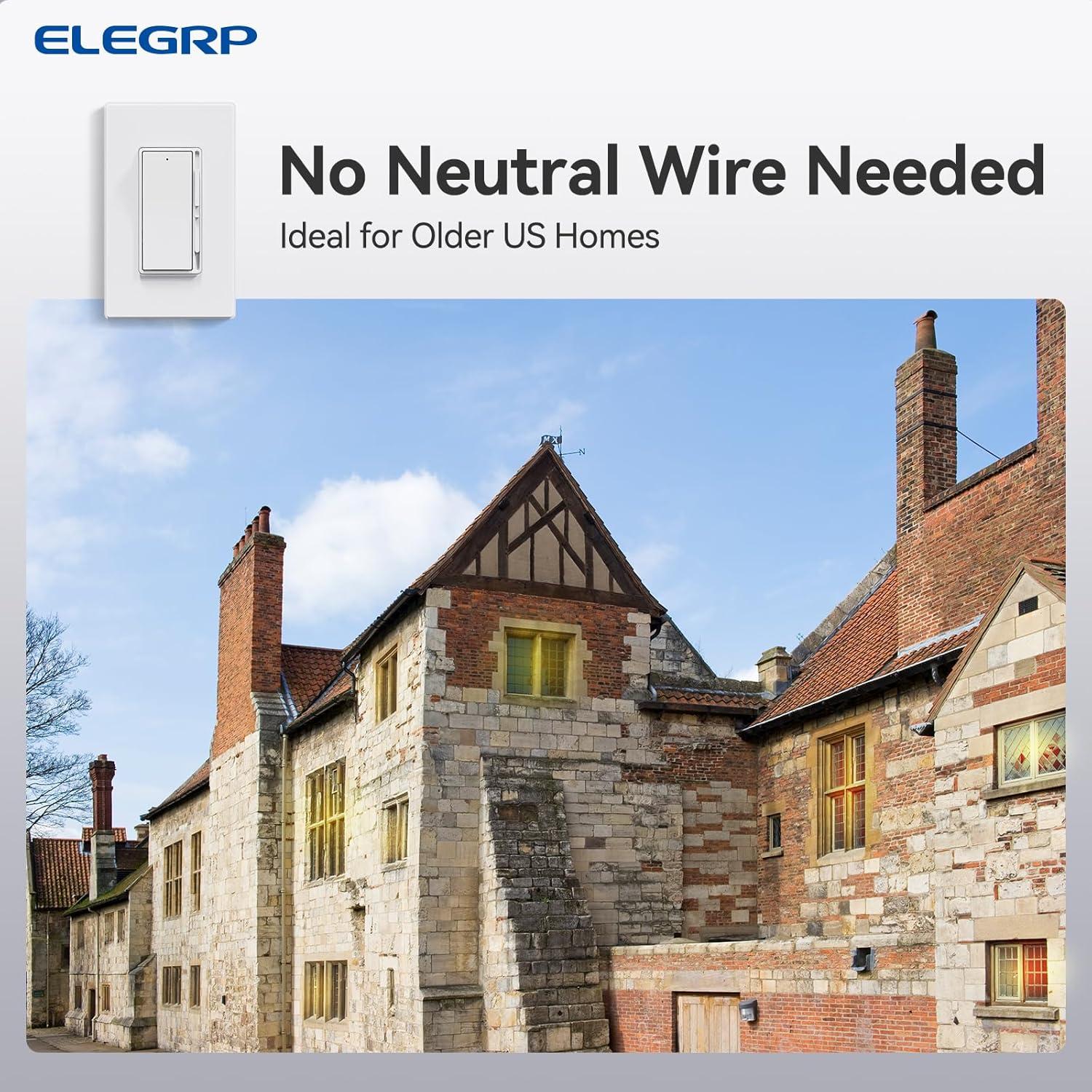 Regulador de Luz Digital ELEGRP 300W/600W Blanco Mate