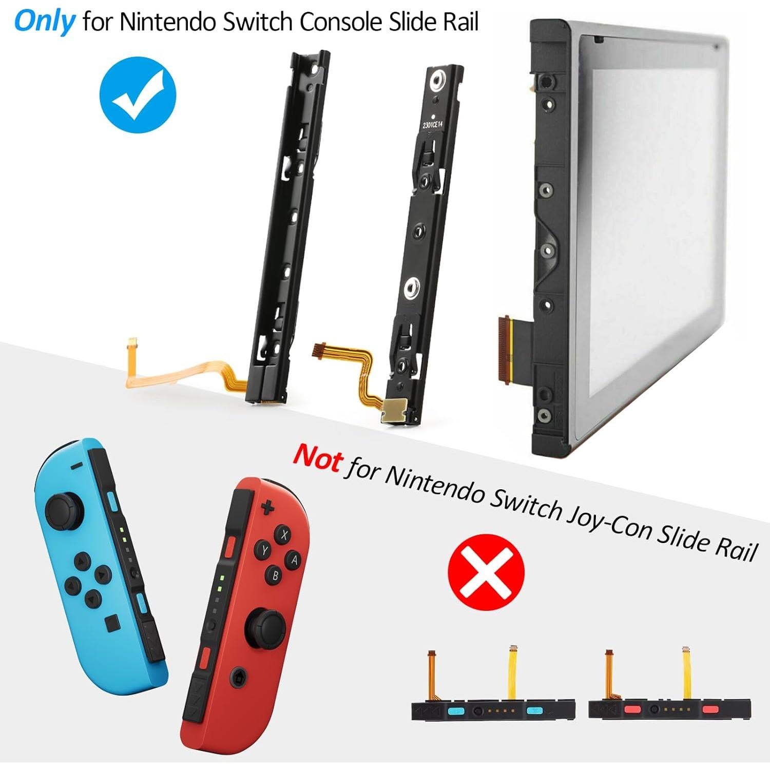 Riel Deslizante Izquierdo y Derecho para Nintendo Switch
