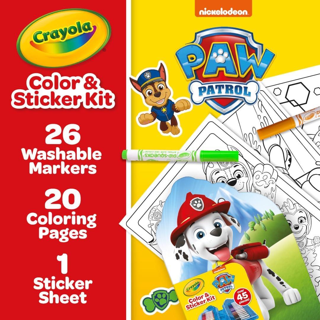 Kit de Arte Crayola PAW Patrol 45 Piezas para Niños