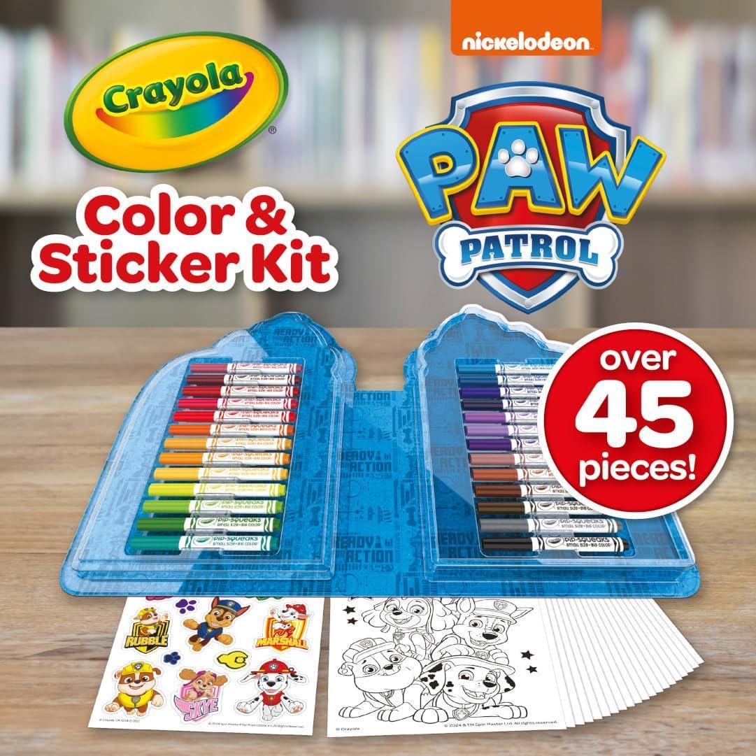 Kit de Arte Crayola PAW Patrol 45 Piezas para Niños