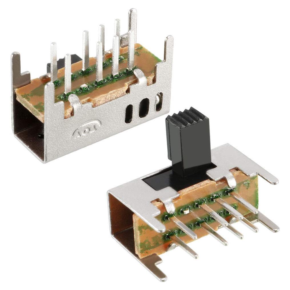 Interruptor Deslizante 20 Pcs uxcell 6mm 3 Posiciones Latching