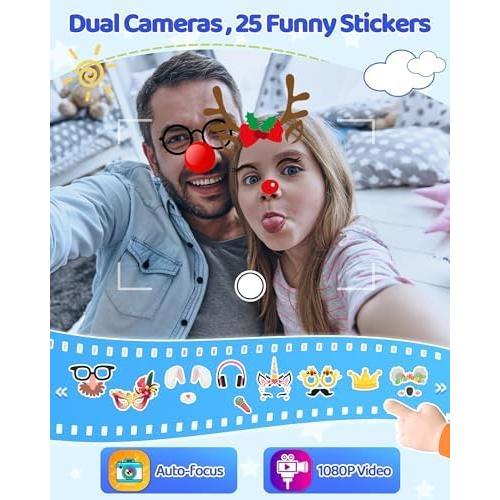 KOKODI Teléfono Inteligente para Niños con Doble Cámara