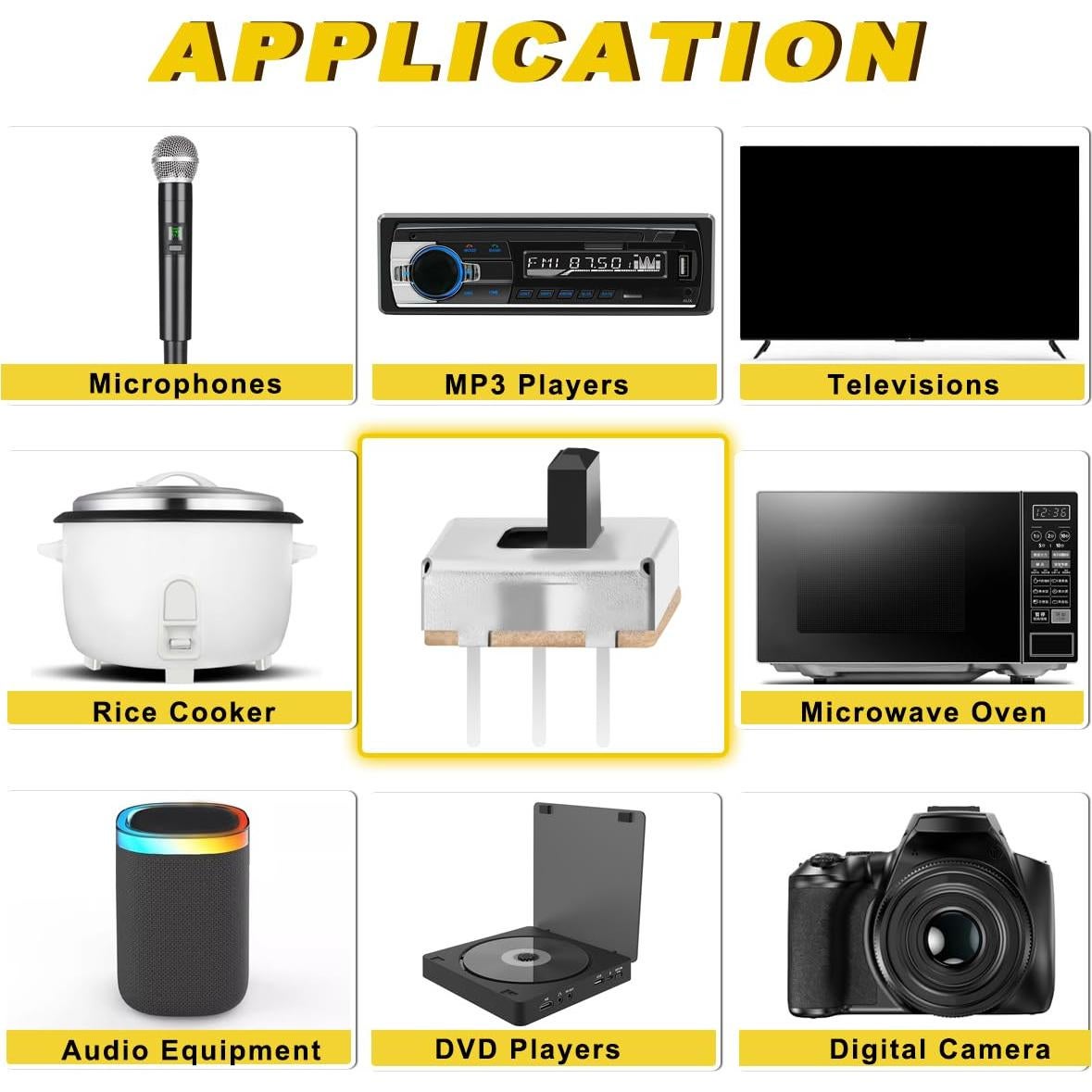 40PCS Interruptores Deslizantes Mini Micro SPDT 4mm ON/OFF