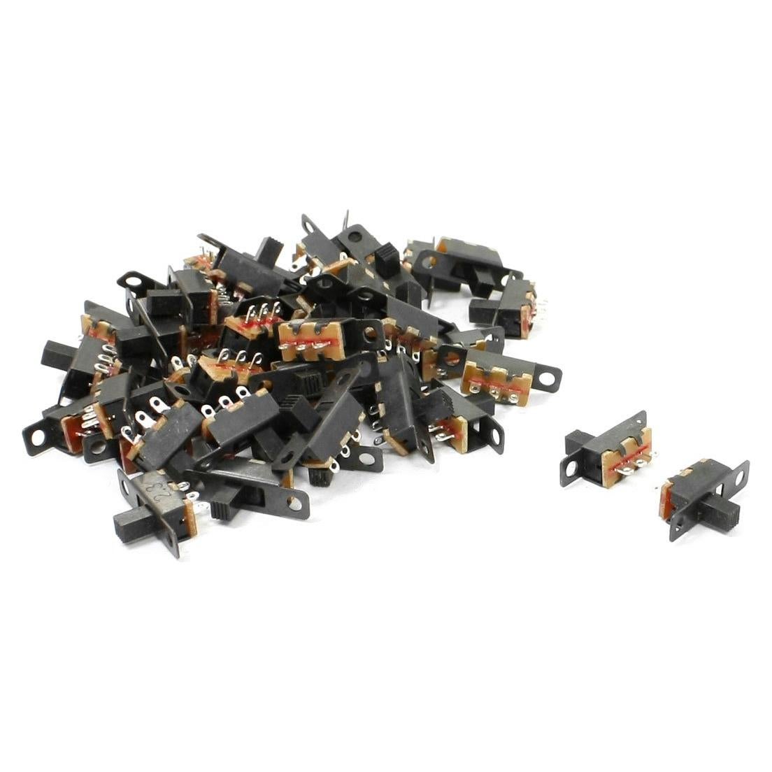 Interruptor Deslizante ON/OFF 3 Terminales uxcell - 50 Piezas