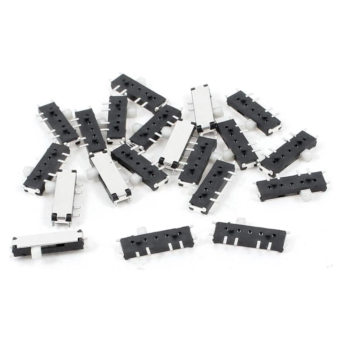 Interruptor Deslizante 3 Posiciones 8 Pines uxcell 10x3mm