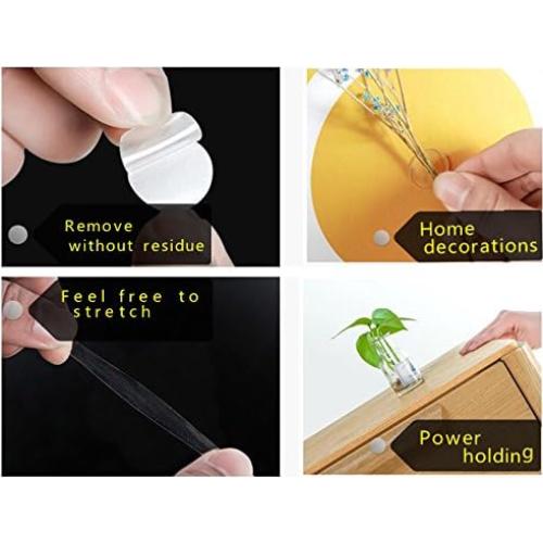 Almohadillas Adhesivas Redondas Doble Cara OYEAA 2.74cm - 6 Piezas