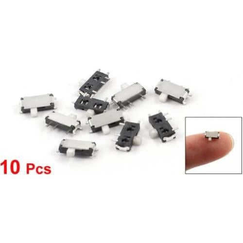 Interruptor Deslizante SPDT uxcell 10 Pcs 7 Pin 7x3mm