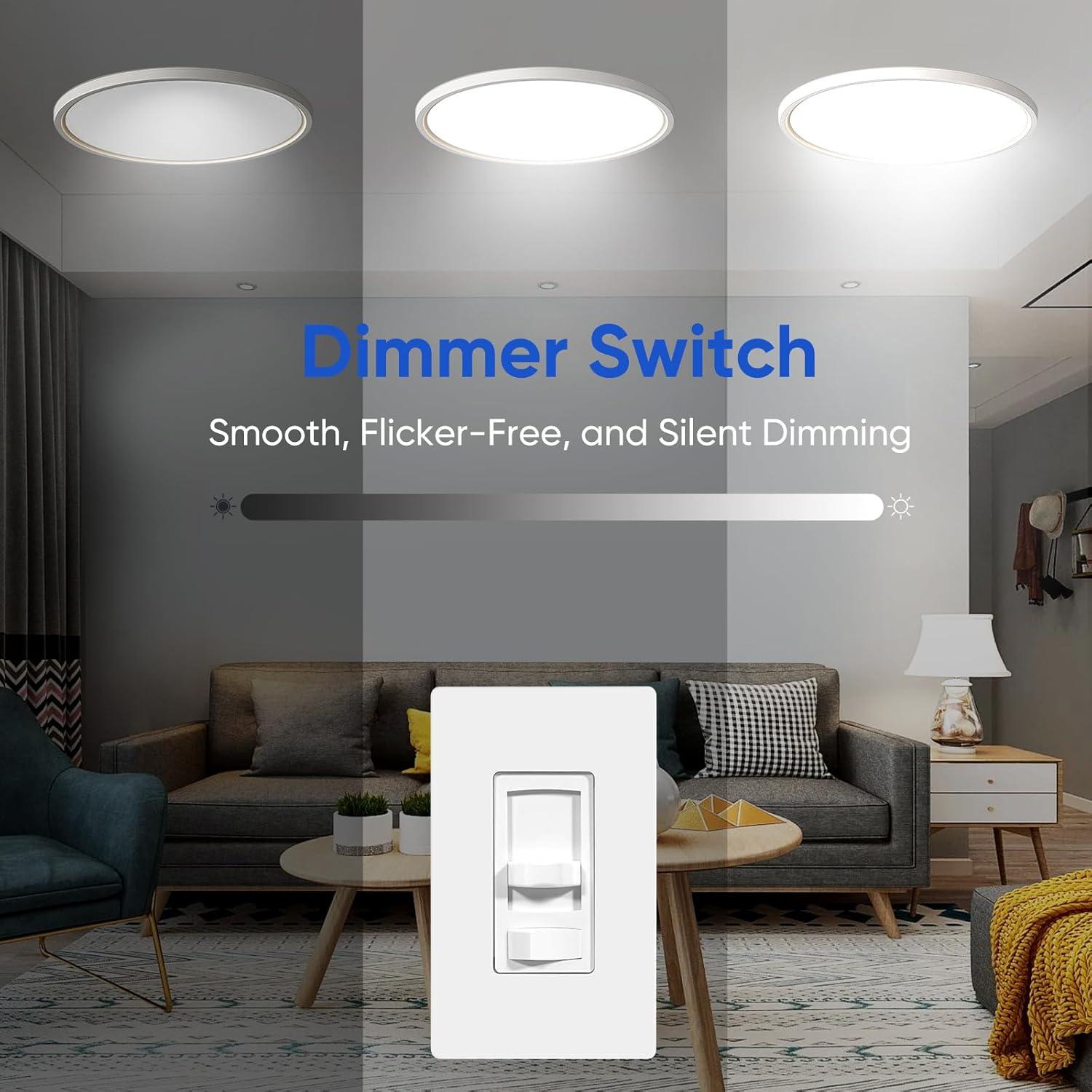 Interruptor regulable Junlit para luces LED y CFL 300W 2PK