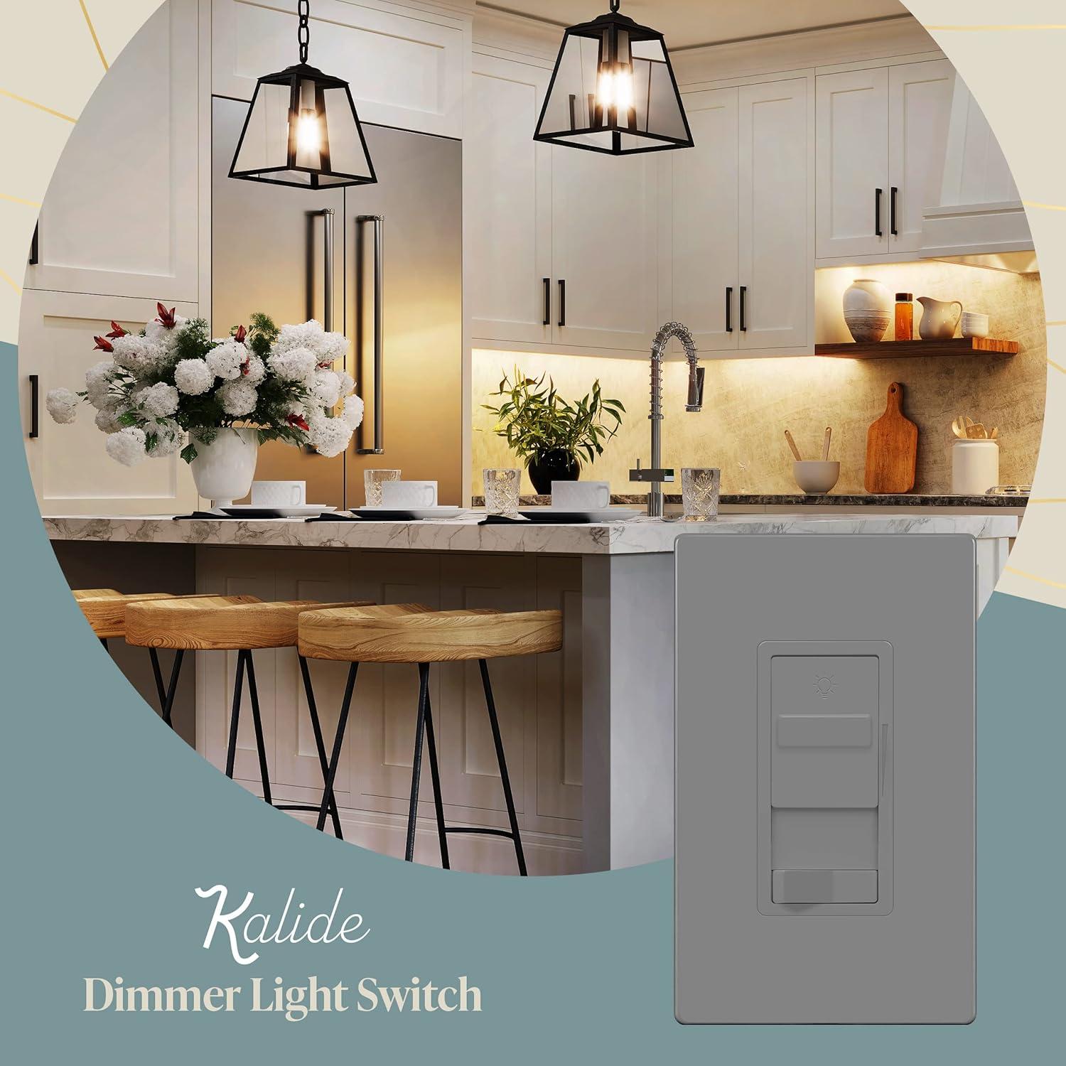 Interruptor Regulador de Luz Digital Top Greener 200W Gris