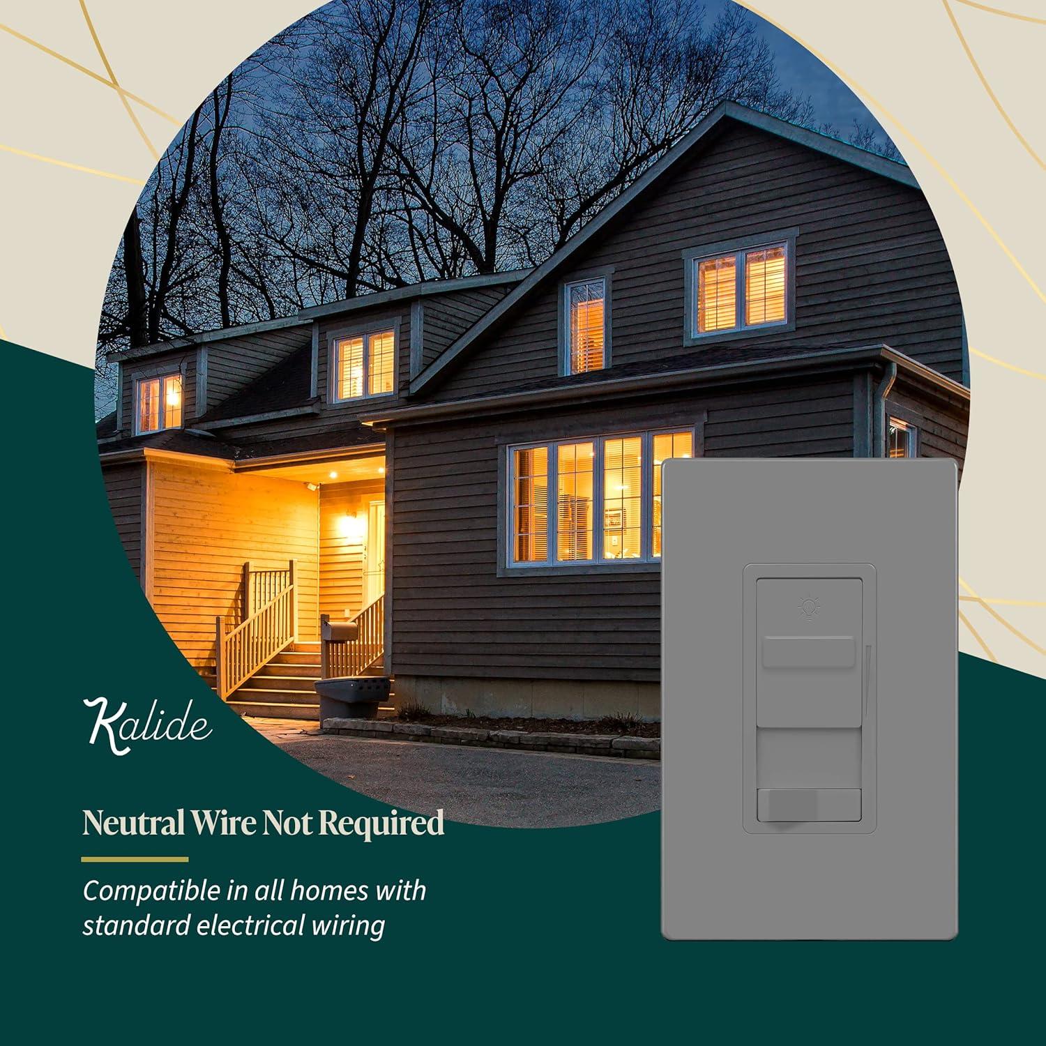 Interruptor Regulador de Luz Digital Top Greener 200W Gris