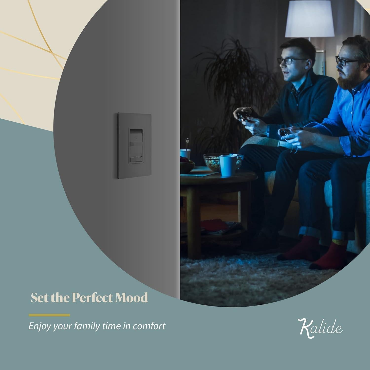 Interruptor Regulador de Luz Digital Top Greener 200W Gris