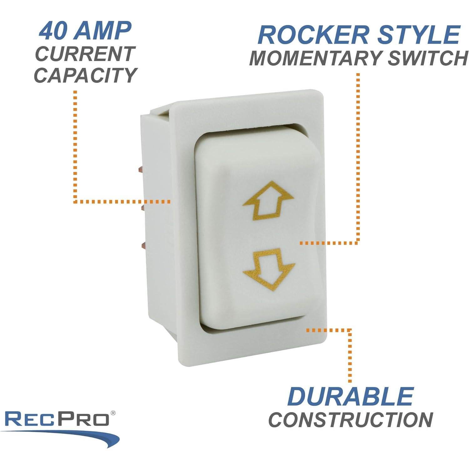 Interruptor de Circuito Cerrado RecPro 40A Blanco para Toldos
