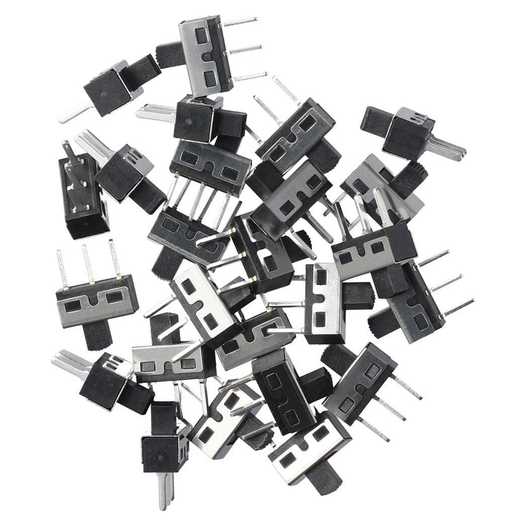 Interruptores deslizantes micro SPDT 25pcs SHUATI 3A 50V