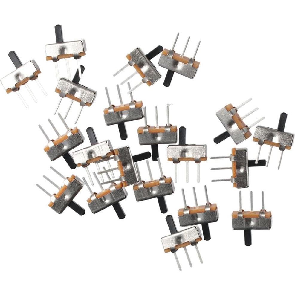 Interruptor Deslizante Micro 20pcs FEIYING 4mm SPDT Plata