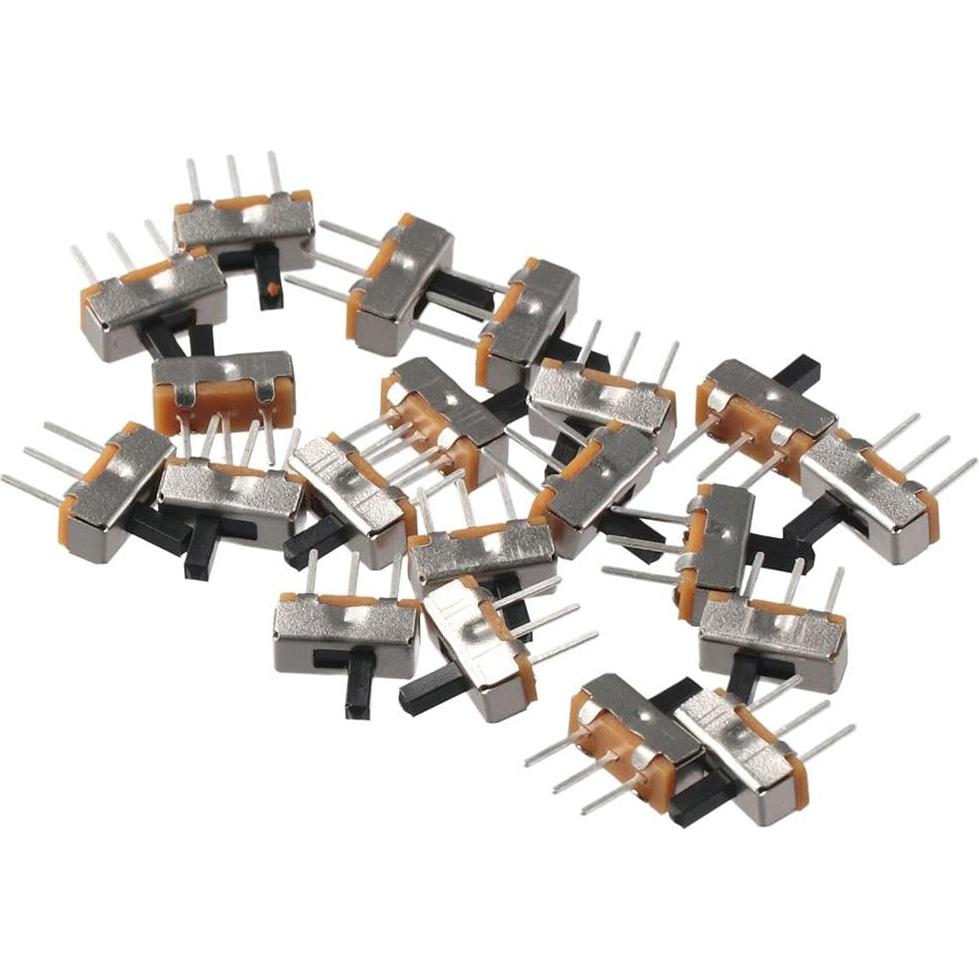 Interruptor Deslizante Micro 20pcs FEIYING 4mm SPDT Plata