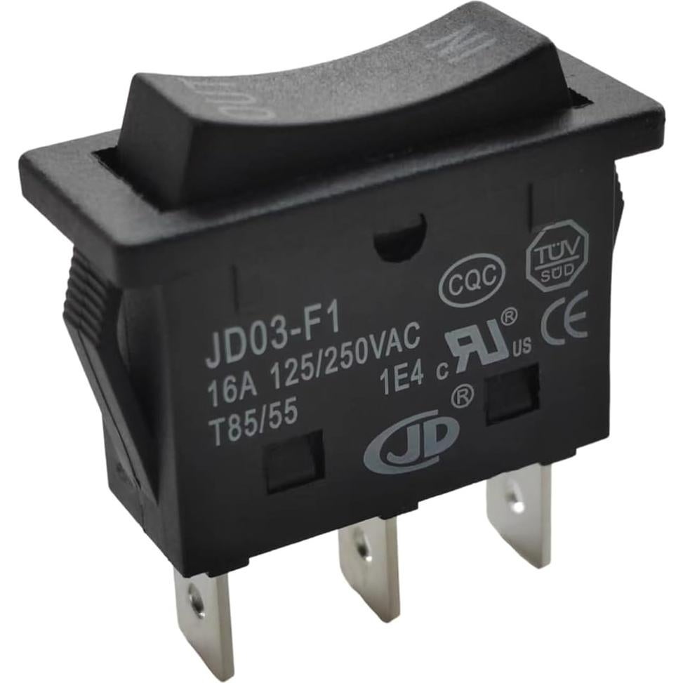 Interruptor de Palanca KCD4-3NC 3 Pines 3 Posiciones Negro