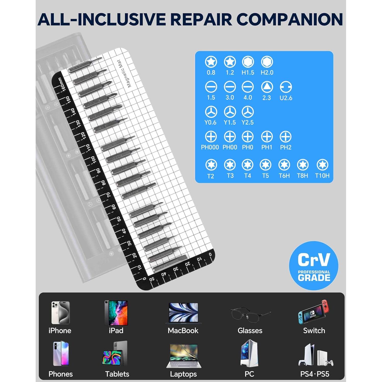 Juego de Destornilladores de Precisión 27 en 1 Efekol - Kit Completo