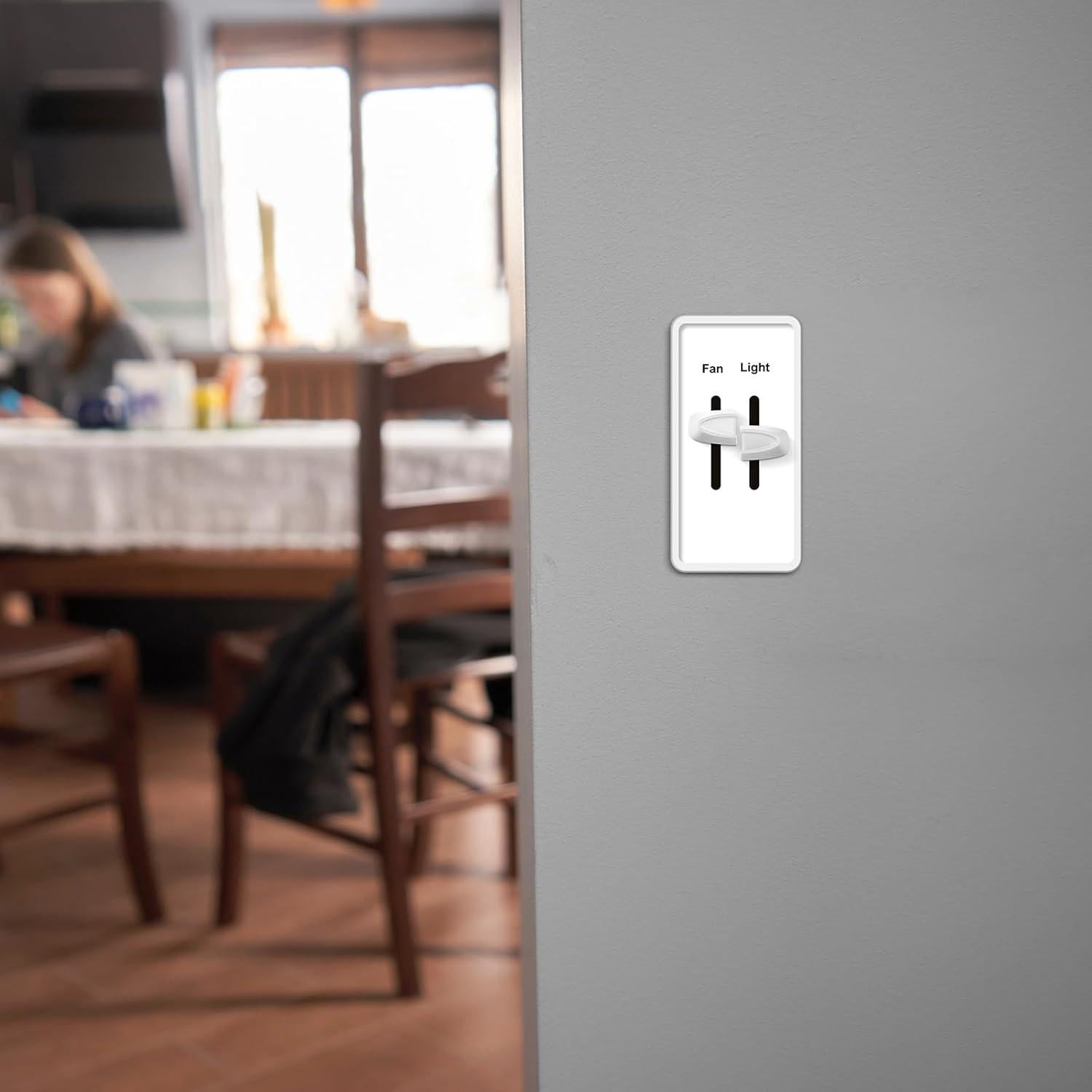 Perillas de Regulador Hoolerry 4 Pcs Blanco para Ventilador y Luz