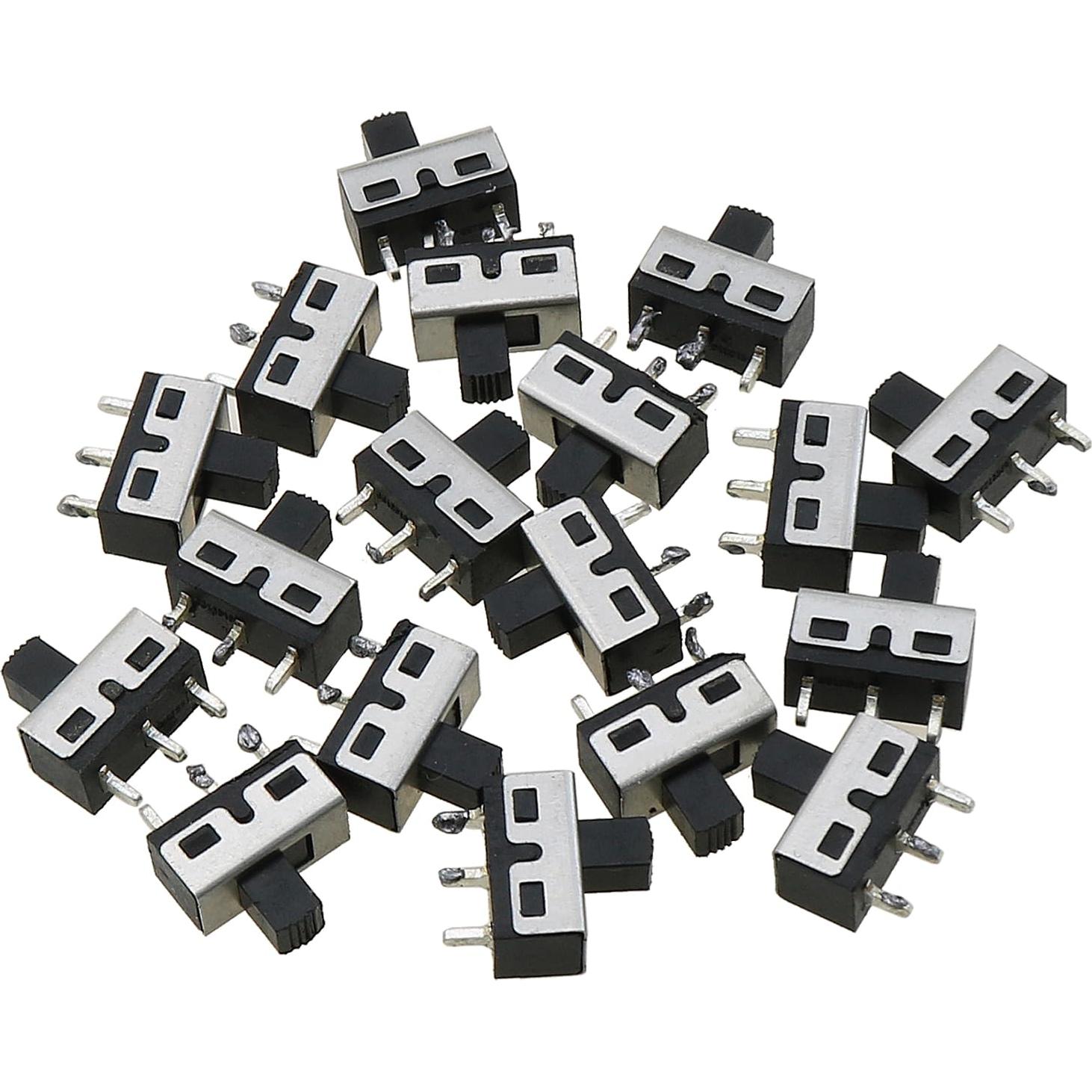 18 Interruptores Deslizantes Verticales ZZHXSM 5mm AC 125V 2A